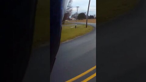 Funny dog chases my motorcycle inside his electric fence.