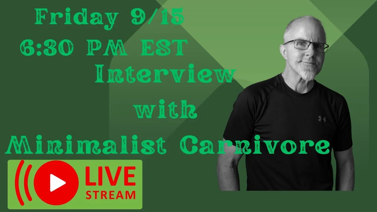 Live Q & A with Minimalist Carnivore.