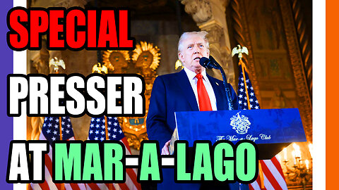 🔴LIVE: Special Trurnp Presser From Mar-A-Lago 🟠⚪🟣