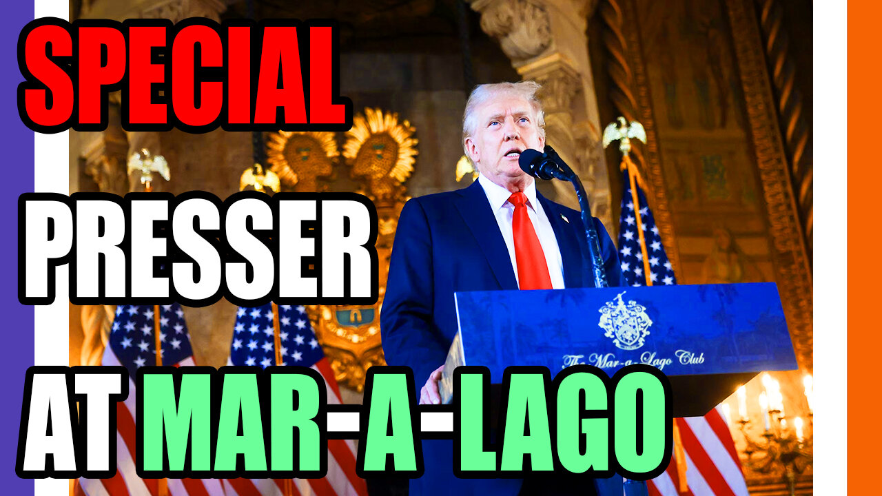 🔴LIVE: Special Trurnp Presser From Mar-A-Lago 🟠⚪🟣