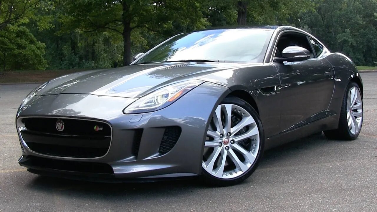 2016 Jaguar F-Type S Coupe (6-spd manual) Start Up, Road Test, and In Depth Review