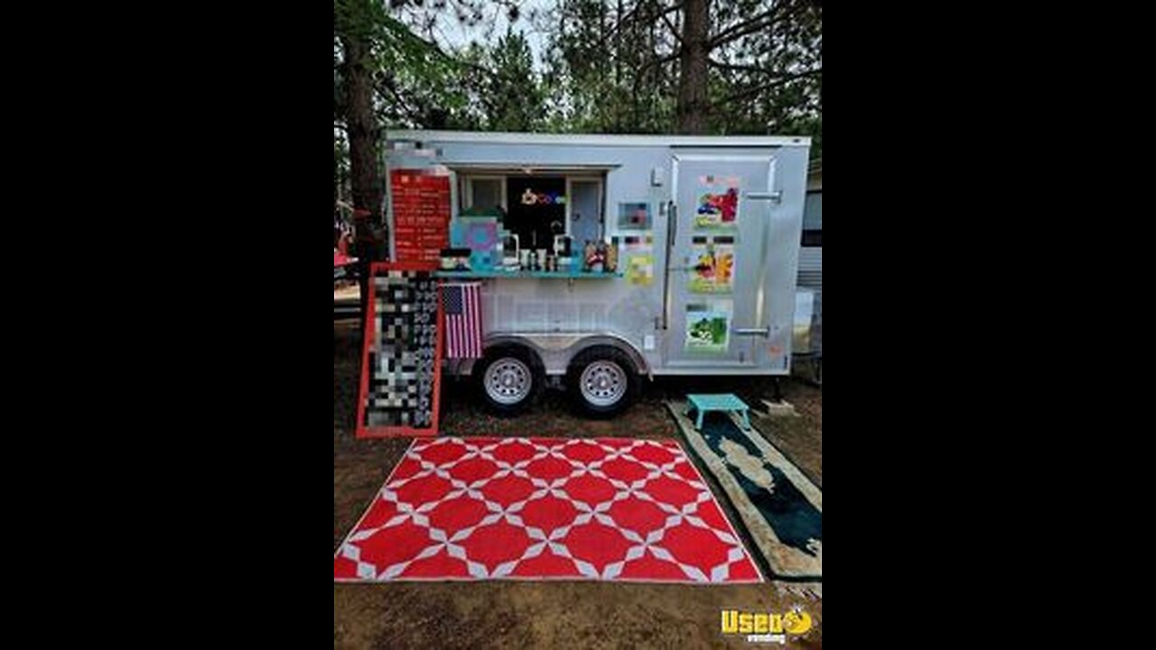 TURN KEY 2022 - 6' x 12' Coffee and Beverage Concession Trailer with 2023 Kitchen Build-Out