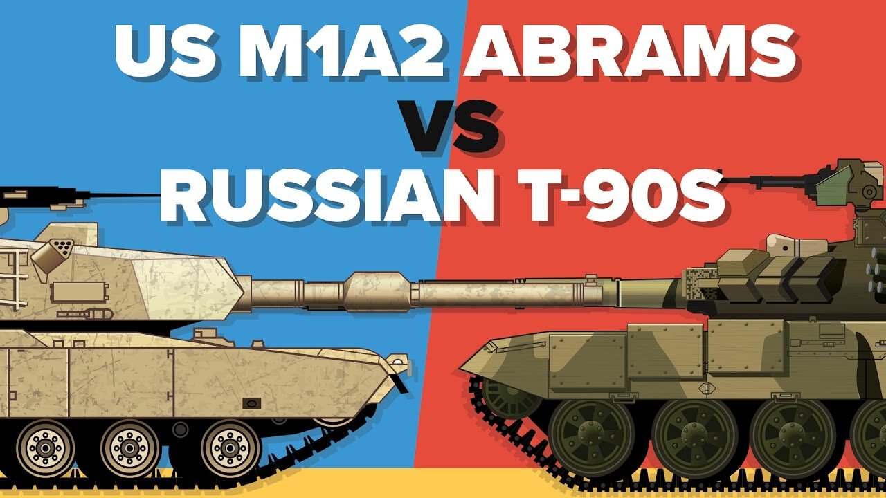 US M1 (M1A2) Abrams vs Russian T-90 S - Main Battle Tank - Military Comparison