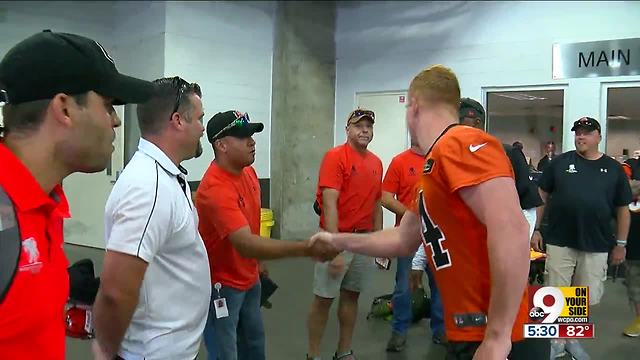 Wounded vets visit Bengals