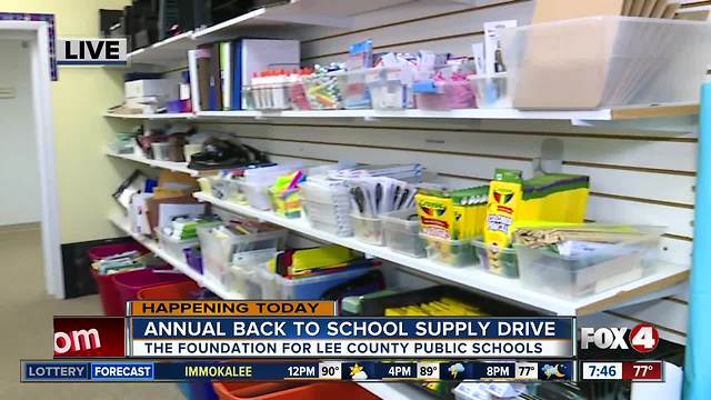 Annual Back to School Supply Drive Underway in Lee County