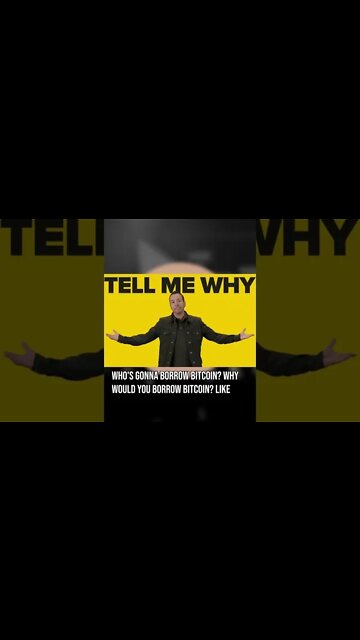 Who Would Take Out A Loan In Bitcoin?