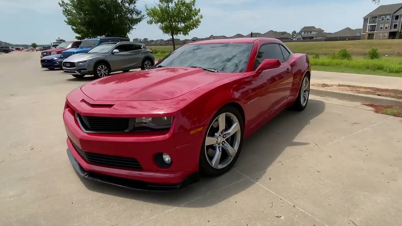 Tulsa Auto Wraps | White Glove Auto | Red Camaro