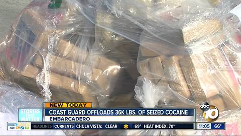 Coast Guard offloads 36,000 lbs. of cocaine