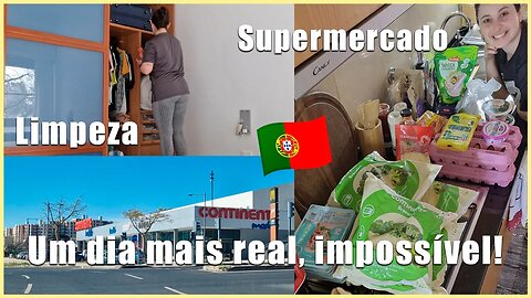 Minha rotina vivendo em Portugal | supermercado e limpeza em casa