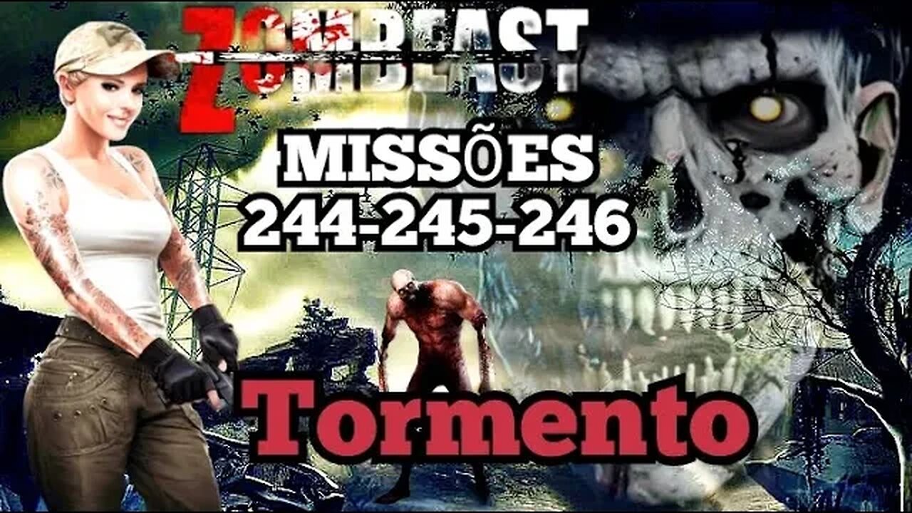 Zombeast Survival Zombie Shooter: Missões, 244 - 245 - 246, Tormento 💀