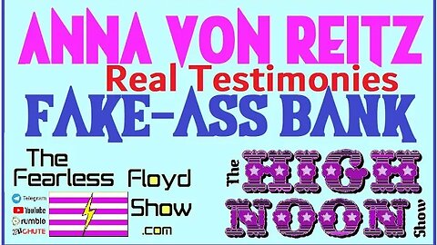 ANN VON REITZ'S FAKE ASS BANK SCAM W/HUNTER AKI SCAM-ALERT! SCAM-ALERT! SCAM-ALERT! SCAM-ALERT!