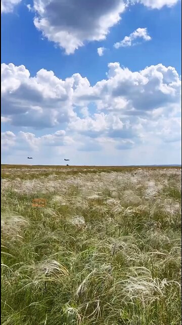 A pair of Su-25 VKS of the Russian Federation at an extremely low altitude