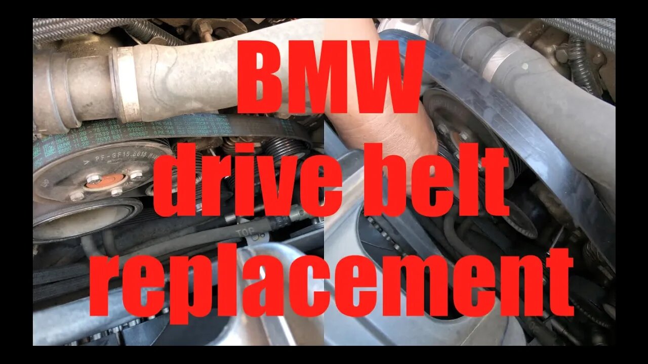 BMW 750Li Drive Belt Replacement √ Fix it Angel E65 E66 E67 E68