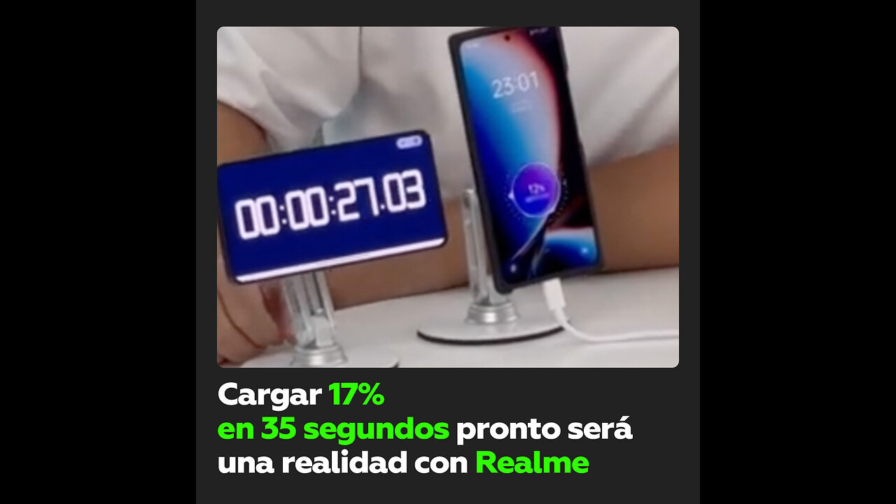 “Tecnología de carga más rápida del mundo” será lanzada por Realme