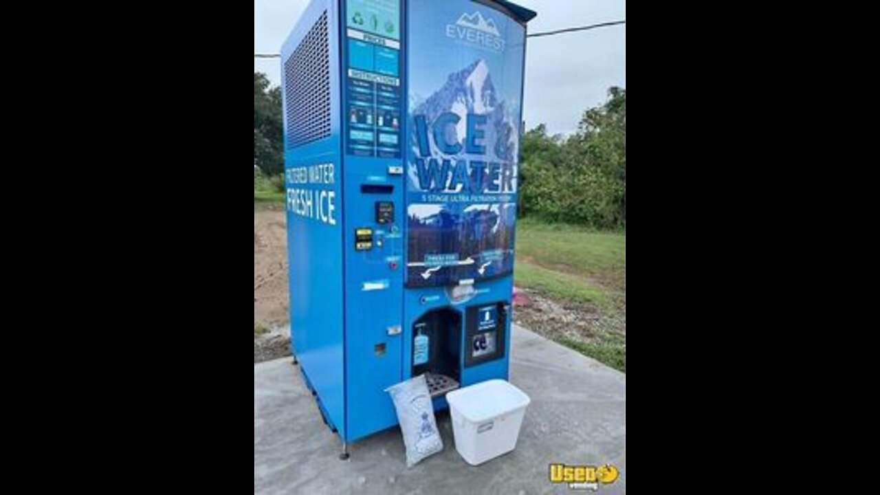 Used Everest VX3 Bagged Ice and Water Vending Machine For Sale in Louisiana