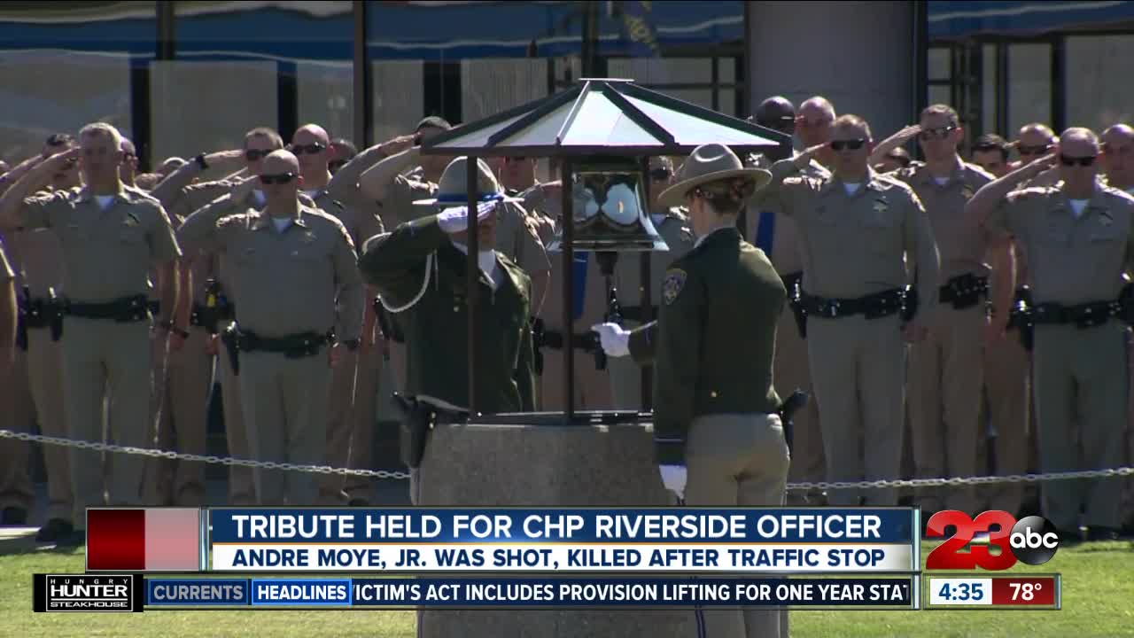 Tribute held for CHP Riverside officer shot and killed during traffic stop