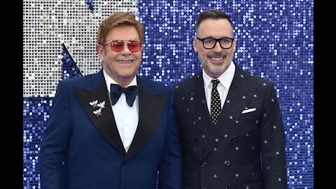 Sir Elton John and David Furnish have made their own apple juice