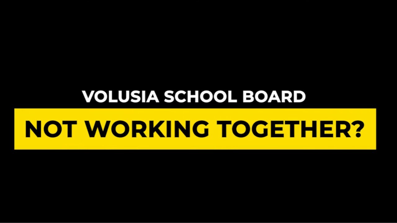 Volusia School Board Not Working Together? Superintendent Blindsided by Mask debate at the meeting!