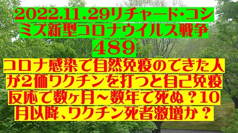 2022.１１．29リチャード・コシ ミズ新型コロナウイルス戦争 ４８９