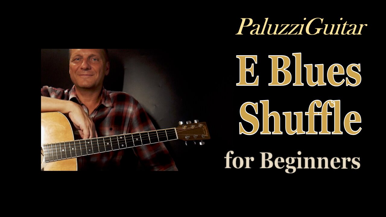 Blues Guitar Lessons for Beginners [How to Play E Shuffle Rhythm]