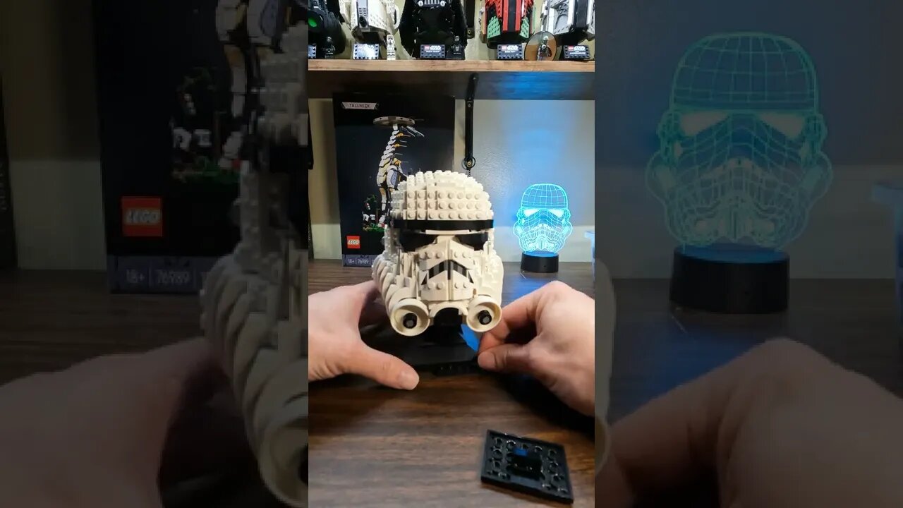 Lego Star Wars Helmet mod - mount a minifigure next to the helmet