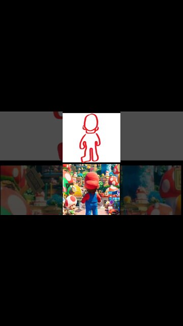 Draw Movie Poster Mario Fast #mario #mariomovie #nintendo