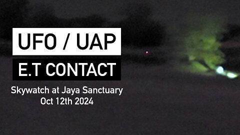 Real! UFO / UAP E.T Contact Oct 12th 2024