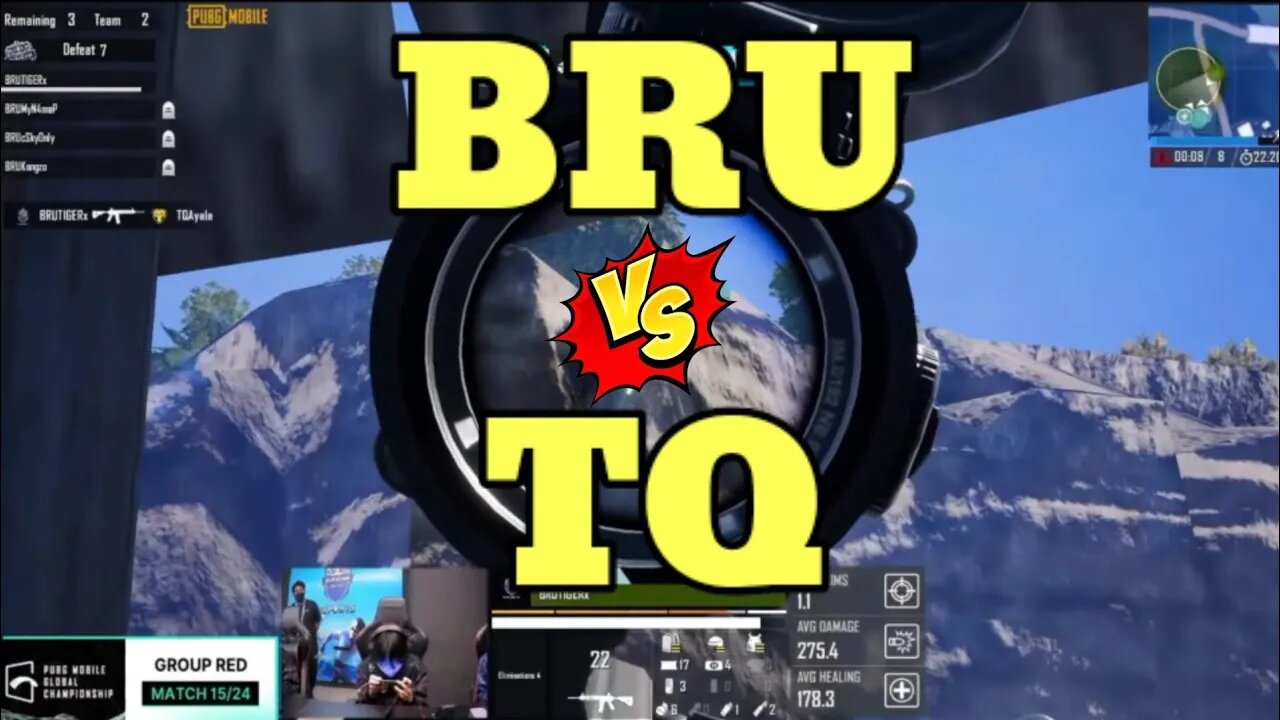 😱1vs 3 TQ in last circle op performance by BRU😱 #pmgc #pubgmobile #sergiogaming