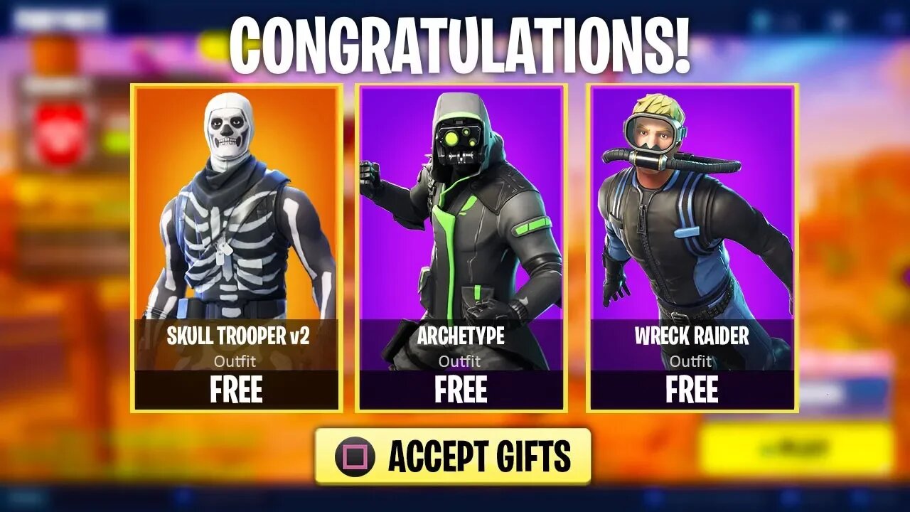 How to Get FREE SKINS in Fortnite! (Fortnite Gifting System)