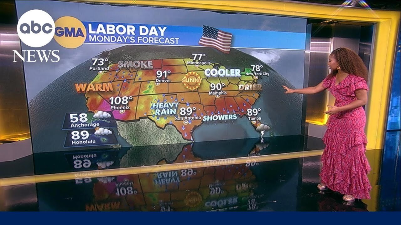 Weather forecast ahead of Labor Day weekend travel rush home