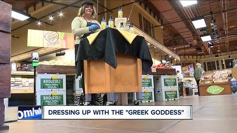 Her salad dressing made her the "Greek Goddess"