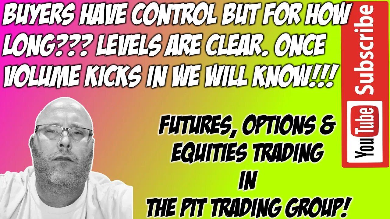 Buyers In Control For Now - ES NQ Futures Premarket Trade Plan - The Pit Futures Trading