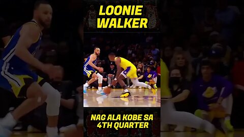 LOONIE WALKER NAG ALA KOBE SA GAME 4 🐍🏀#shorts