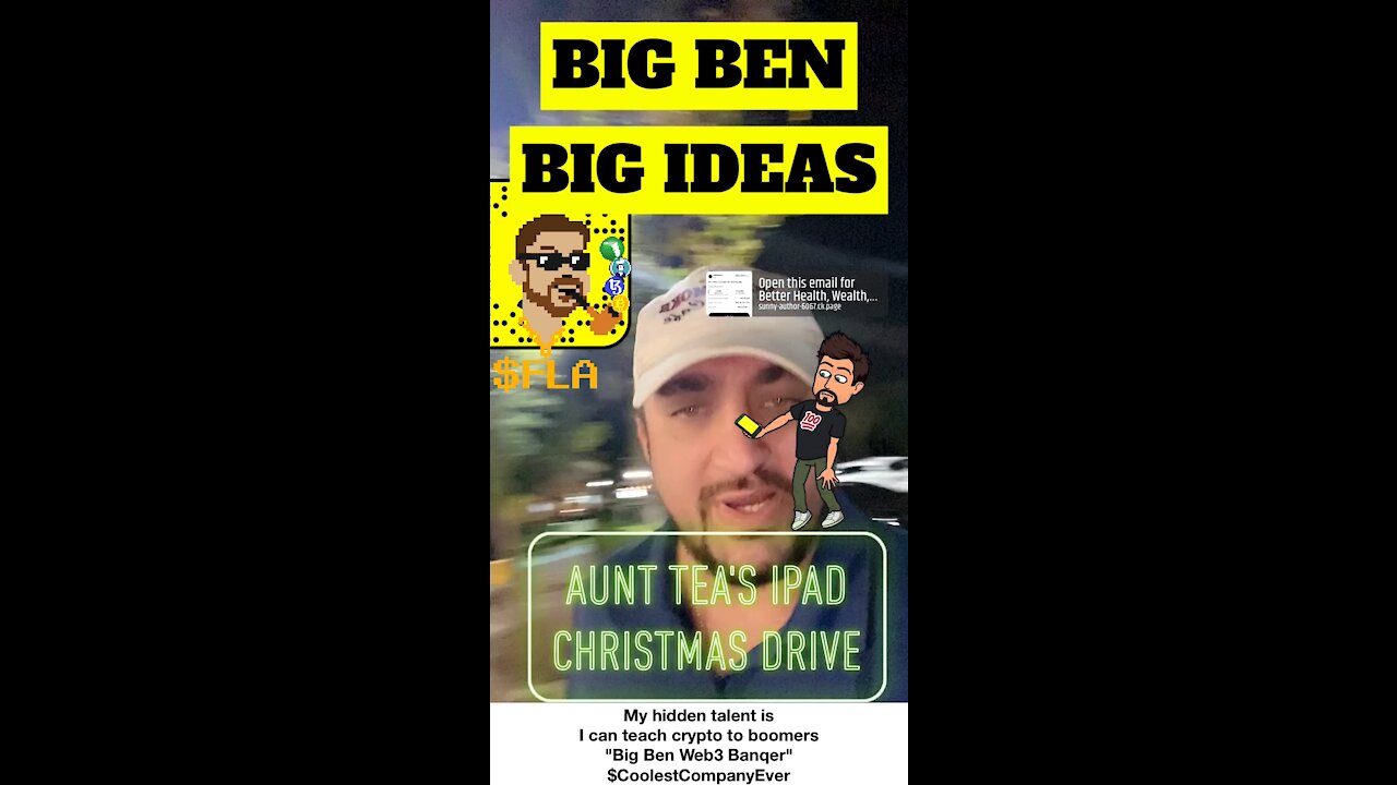 Coming up with Aunt Tea's iPad Christmas Drive