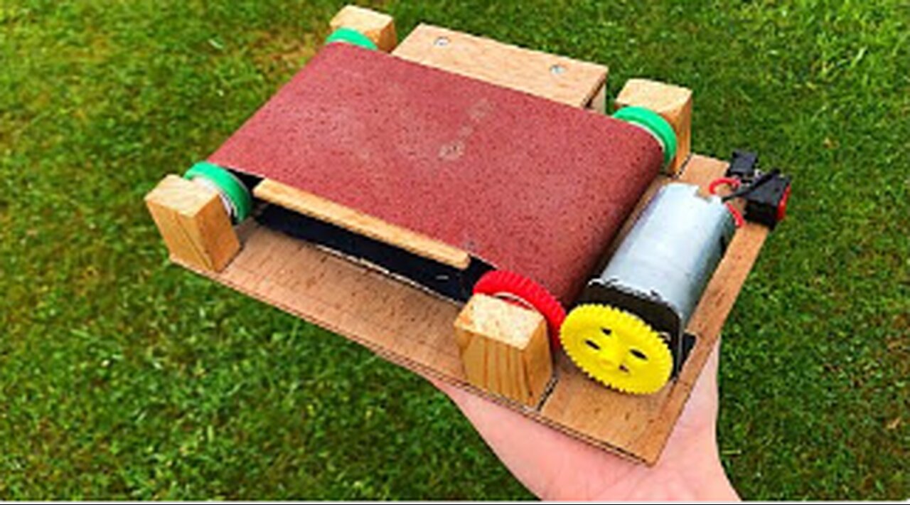 Step by step instructions to make a belt sander at home
