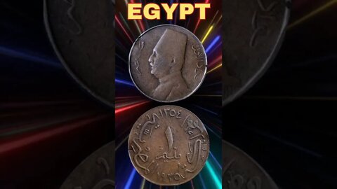 Egypt 1 millieme 1935.#shorts #coinnotesz