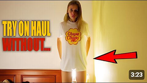 Try on haul new transparent T-shirt with Tina 