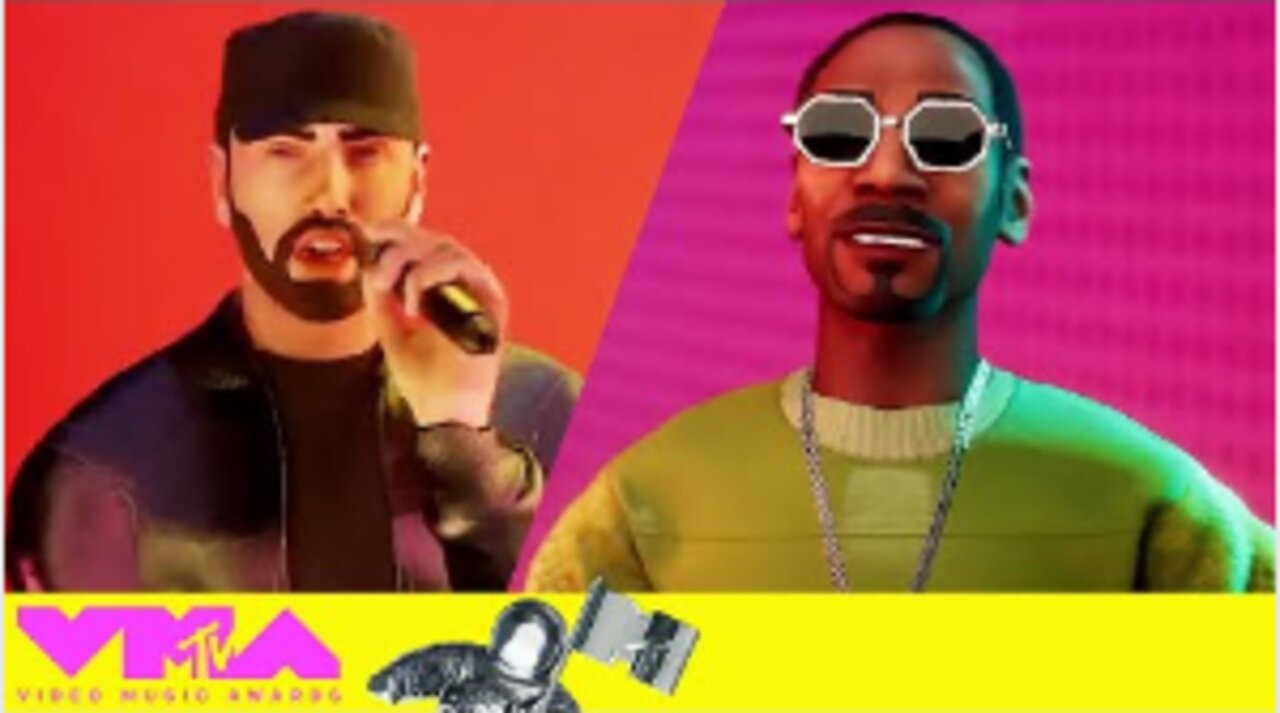 Eminem feat. Snoop Dogg Performs "From the D 2 the LBC" 2022 MTV VMA rewards