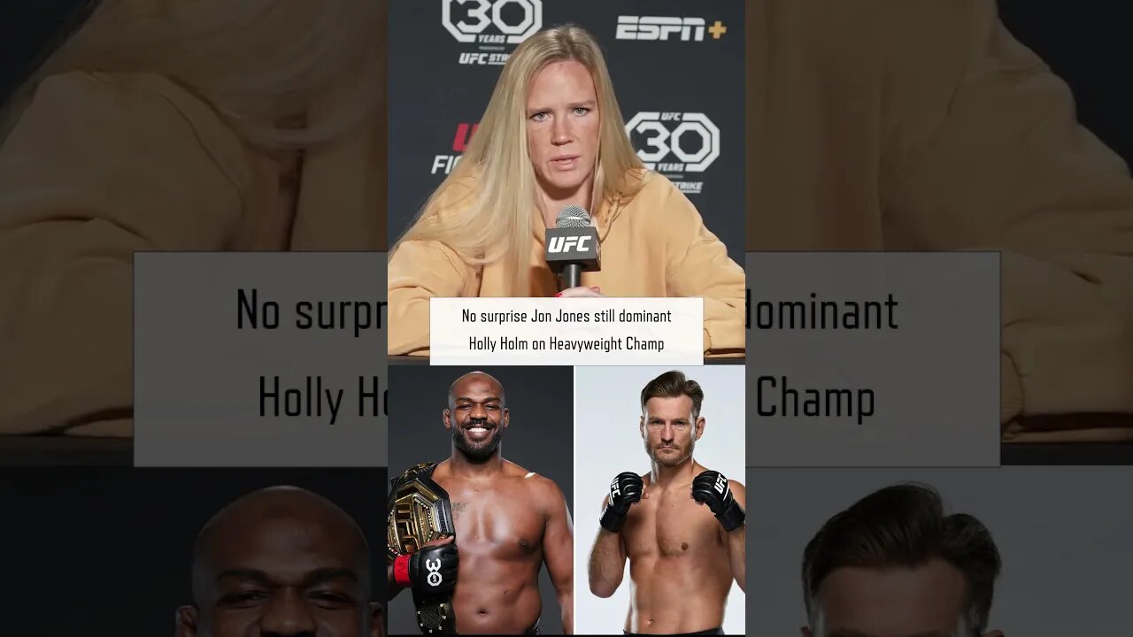 No surprise Jon Jones still dominant | Holly Holm on Heavyweight Champ | #UFC #MMA