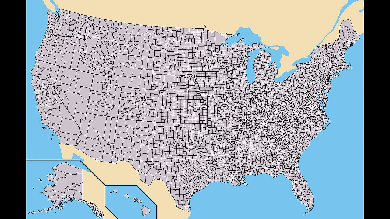 Which USA States have the most counties?