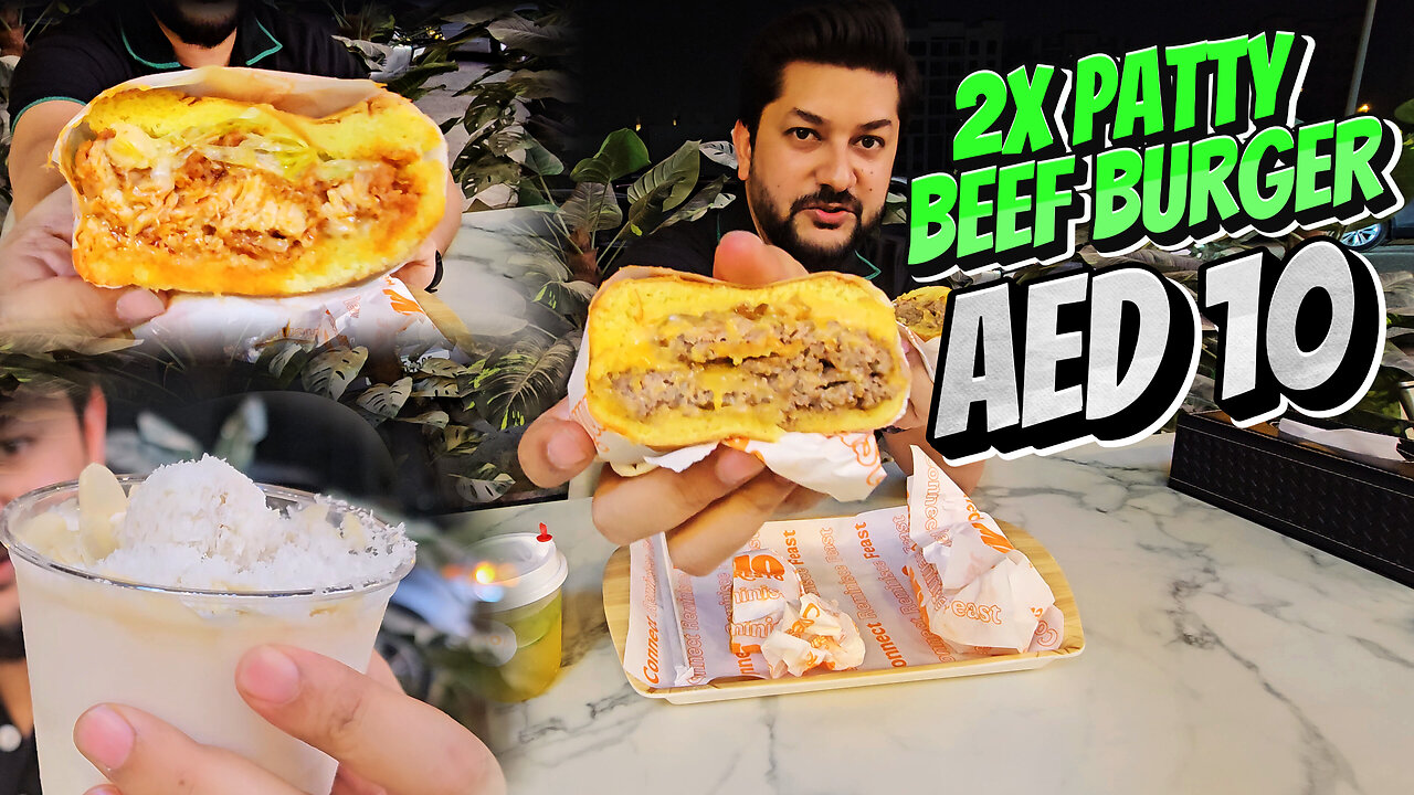 Hidden Gem in Sharjah | AED 10 Menu | Cheapest Smashed Beef & Nashville Chicken Burgers Review [4K]