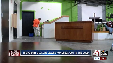 Temporary closure leaves hundreds of homeless out in cold