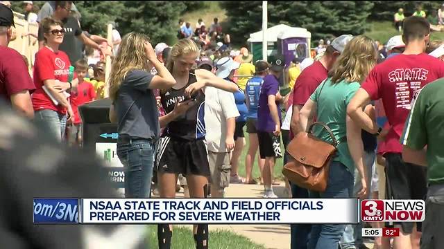 NSAA officials prepared for severe weather on Saturday