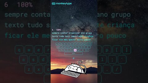 Typing Evolução WPM 71 - TypingFast - Monkeytype