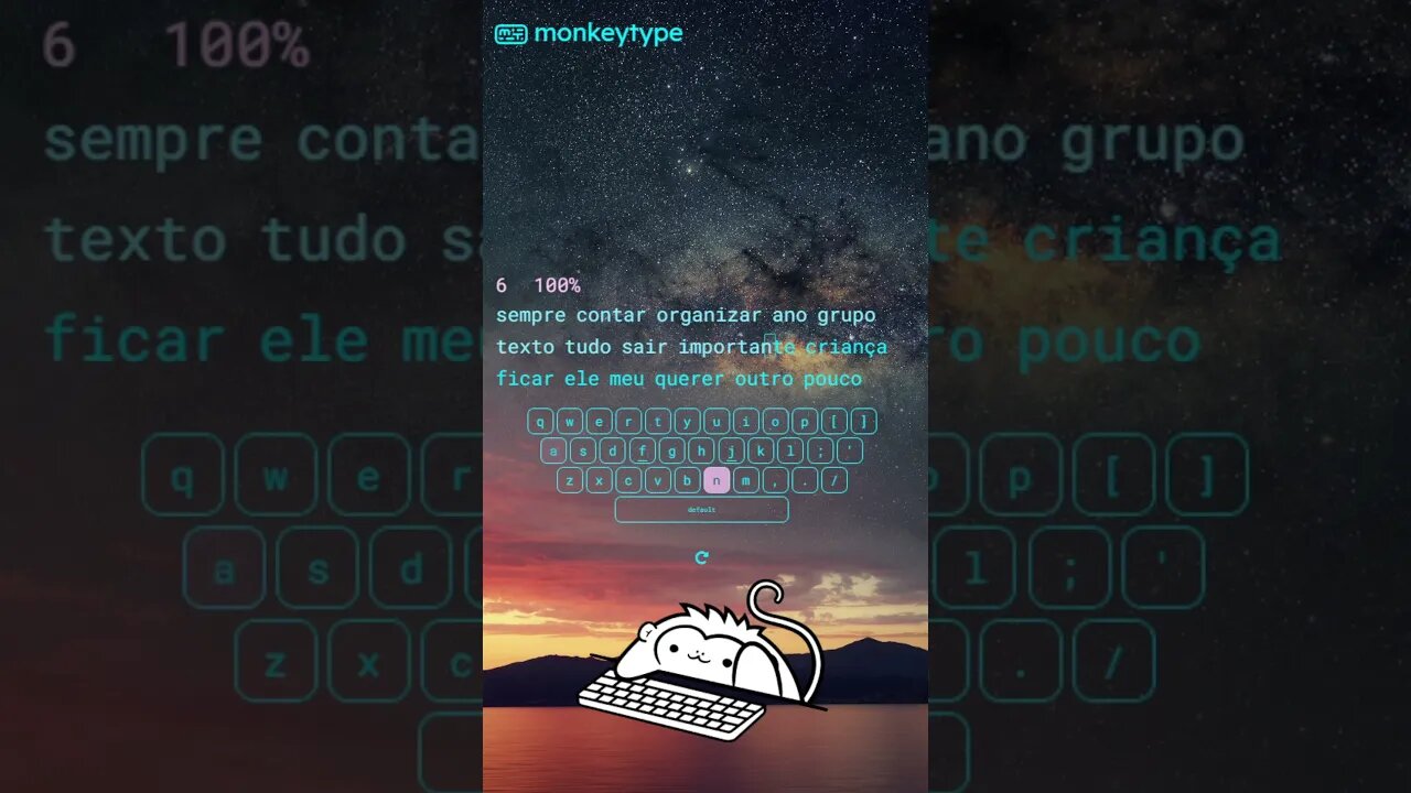 Typing Evolução WPM 71 - TypingFast - Monkeytype