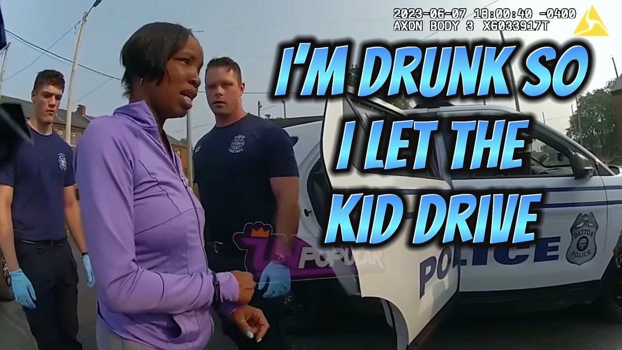 SHE LET A 12 YEAR OLD DRIVE BECAUSE SHE WAS TO DRUNK!