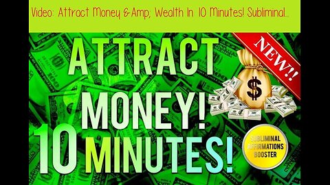 🎧 ATTRACT MONEY & WEALTH IN 10 MINUTES! SUBLIMINAL AFFIRMATIONS BOOSTER! REAL RESULTS DAILY!