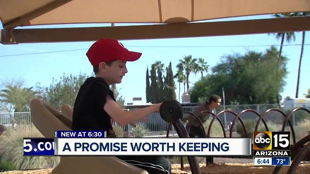 Scottsdale school gets promised playground equipment