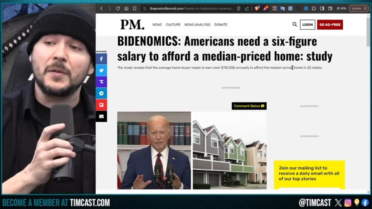 Biden Economy DESTROYS Middle Class, People Need $100k Per Year To Buy A Home And ITS GETTING WORSE