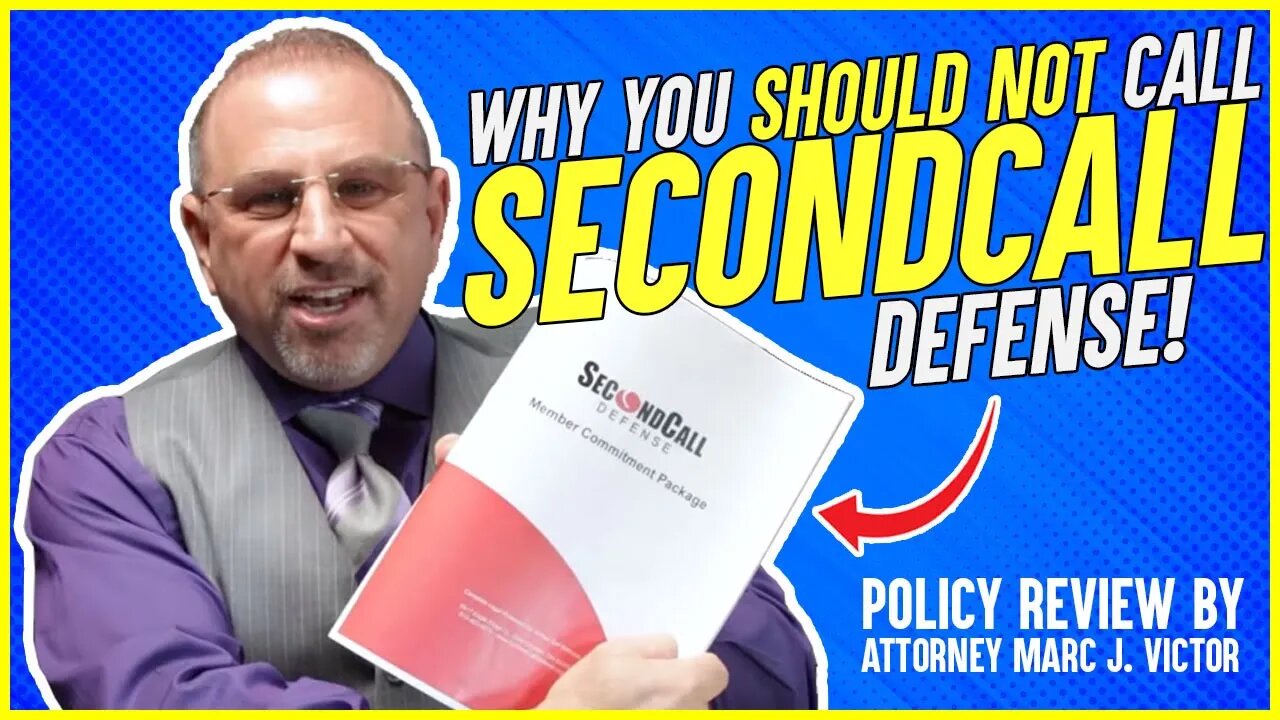 SecondCall Defense Policy Review by Attorney Marc J. Victor